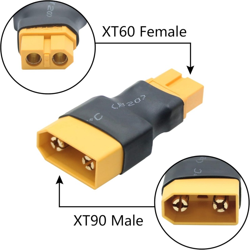 2Pcs/Lot XT90 Male Female to X - Drone Battery Charger 评论和价格