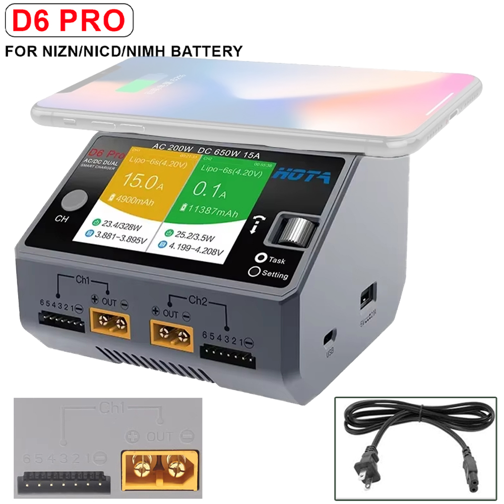 NEW HOTA D6 Pro Grey AC 200w D - Drone Battery Smart 评论和价格