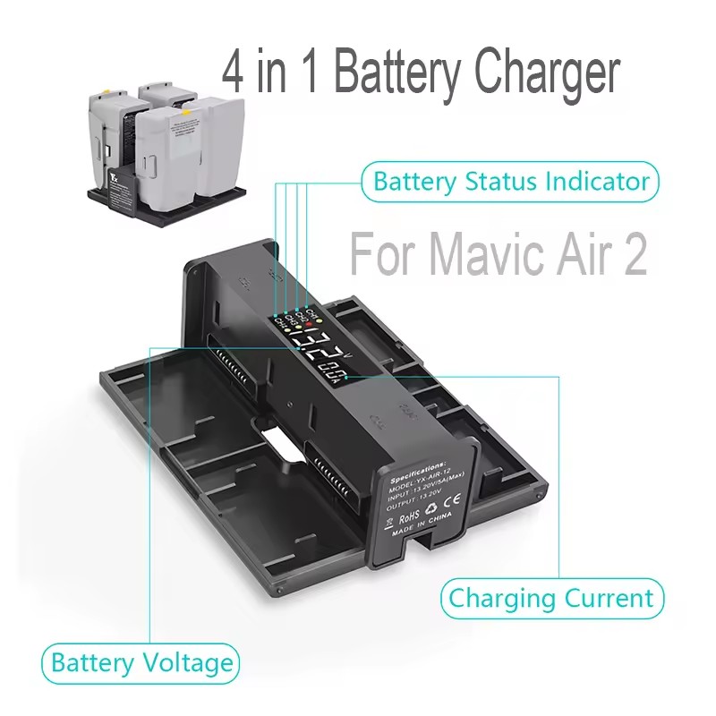 4 in 1 Portable Folding Chargi - Drone Battery Smart 评论和价格